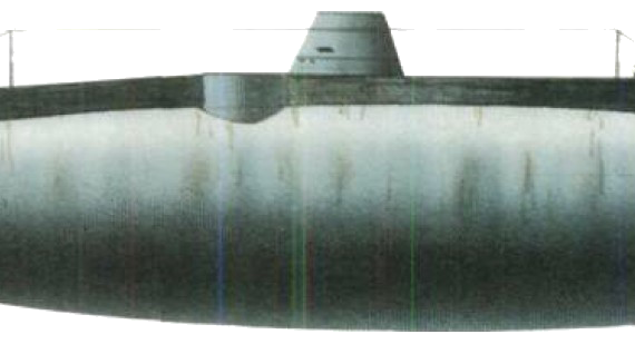 Ship Al [Submarine] - drawings, dimensions, figures